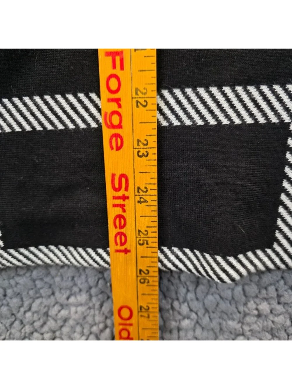 Cable & Gauge Pullover Sweater L Black White Grid Y2k Retro Edgy Capsule